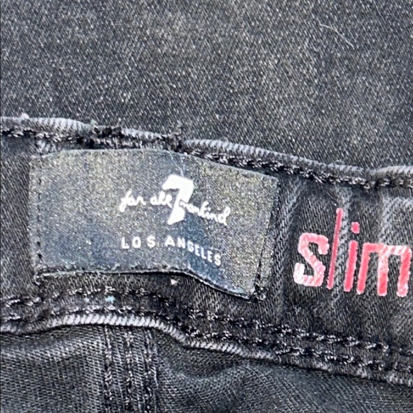 7 For All Mankind Kids Black Jeans - Picture 11 of 16